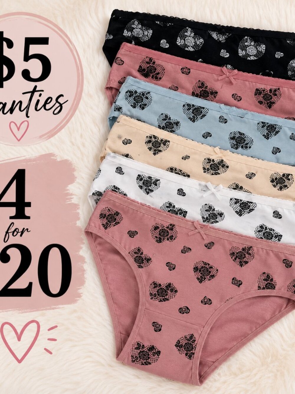 Women's Cotton Brief Panties | Soft Everyday Comfort | Assorted Colors - Picture 2 of 2